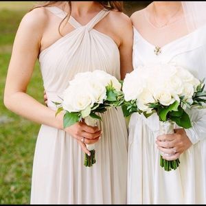 David’s Bridal Bridesmaid Dress Champagne